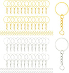50Sets 1 inch Keychain Rings Split Round Key Ring by ZoloAJay