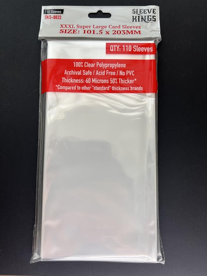 Sleeve Kings XXXL Super Large Card Sleeves 101.5 X 203 mm - Image 2