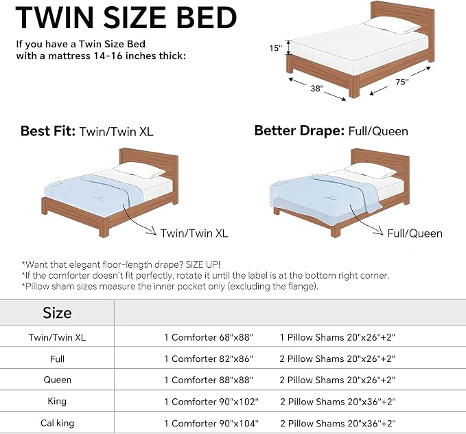 BEDELITE Fleece Twin Comforter Set -Super Soft & Warm Fluffy Rust Orange Bedding - Image 6