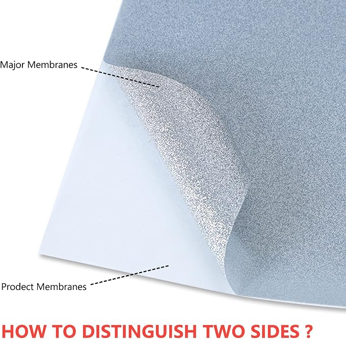 guangyintong Glitter Silver Heat Transfer Vinyl HTV Rolls, 2 Rolls 12" x 12ft - Image 4