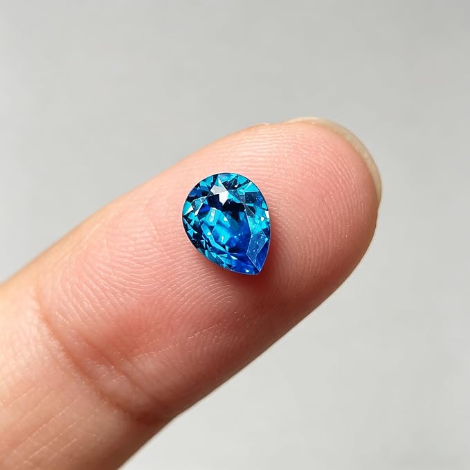 AierCrystal Aquamarine Color Cubic Zirconia Loose Beads Unset - Image 3
