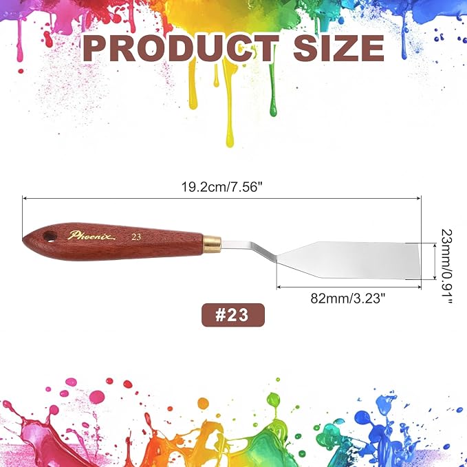 MECCANIXITY Pack of 1 Palette Knife No.23, 7.6" Long Palette Knives - Image 2