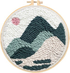 Landscape Punch Needle Kit for Adult Beginner, Painting Crochet Kit, Home Decor by Unknown