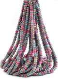 5x8mm Natural Rondelle Beads – Loose Gemstone Spacers by CAI+YI+MING