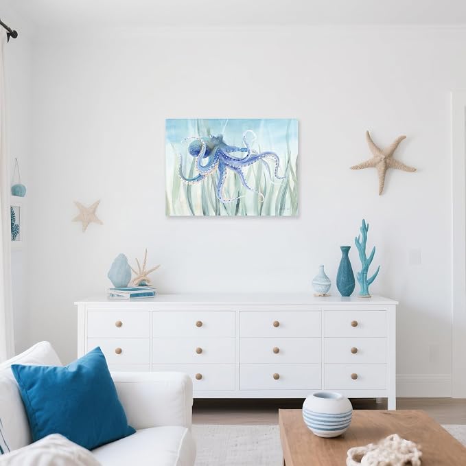 Ocean Wall Decor Octopus Canvas Wall Art - Image 5