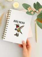 Funny Hummingbird Bird Birding Spiral Notebook, Hummingbird Gifts - Image 3