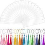 Clear Acrylic Bookmark, BetterJonny 20 Set Plastic Blank Book Page Mark by BetterJonny
