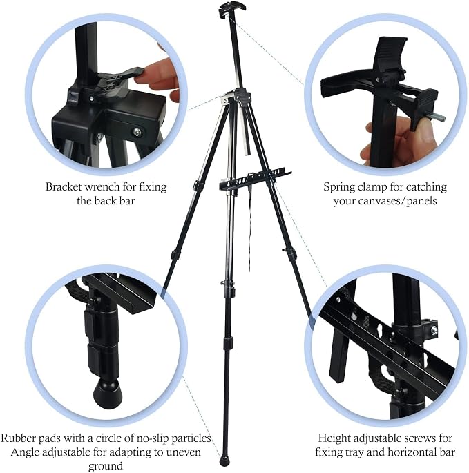 Art Painting Display Artist Easel Stand, Ns Jymb Portable Metal Adjustable - Image 7