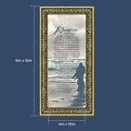 Footprints in the Sand Inspirational Wall Art, Beach Decor, Christian Gifts - Image 3