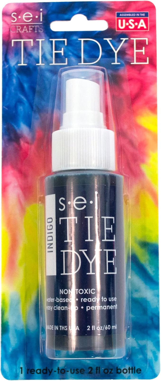 S.E.I. Indigo Tie Dye Spray Bottle: 2oz. Non Toxic Fabric Dye Spray, DIY - Image 4
