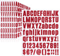810 Pieces 10 Sheets Letter Stickers, Self Adhesive Vinyl Waterproof Mailbox by Llewyn