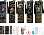 5 Pcs Gothic Stamped Cross Stitch Bookmark Kits by VIGEGU