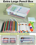 12 Pack Extra Large Pencil Box - Image 2
