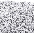 Augshy 700PCS White Letter Beads Alphabet Beads by Augshy
