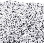 Augshy 700PCS White Letter Beads Alphabet Beads by Augshy