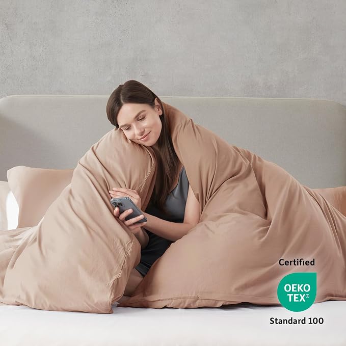 Nestl Khaki Duvet Cover Full Size - Image 3