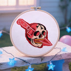 Halloween Punk Embroidery Kits for Beginners Adults, Blood Skull Embroidery - Image 3