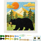 BEUNITONE Bear and Nature Style Punch Needle Kit by BEUNITONE