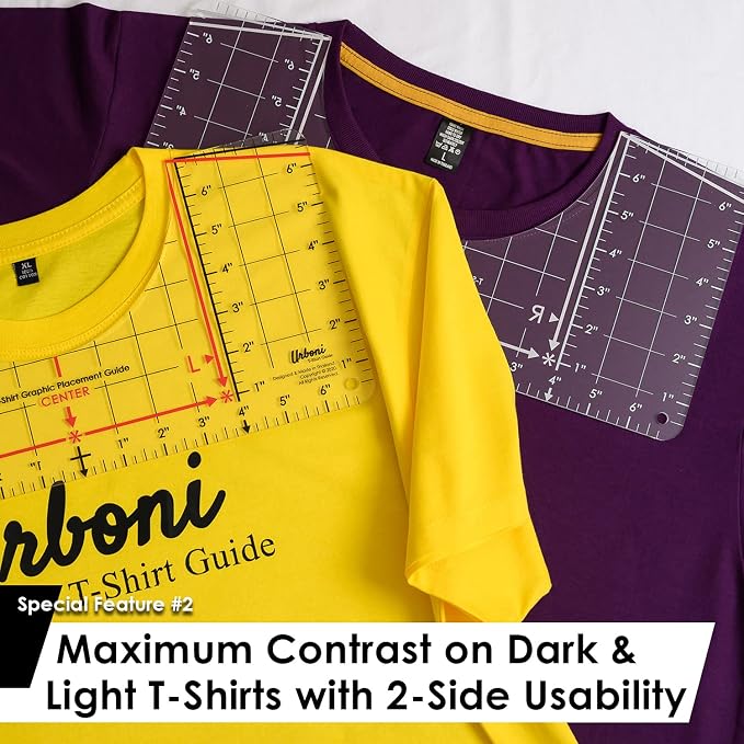 Standard Size - Tshirt Ruler Guide Vinyl Alignment, Shirt Measurement Tool - Image 4
