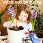 11Pieces Fairy Garden Furniture Ornaments Miniature Table and Chairs Set - Image 5