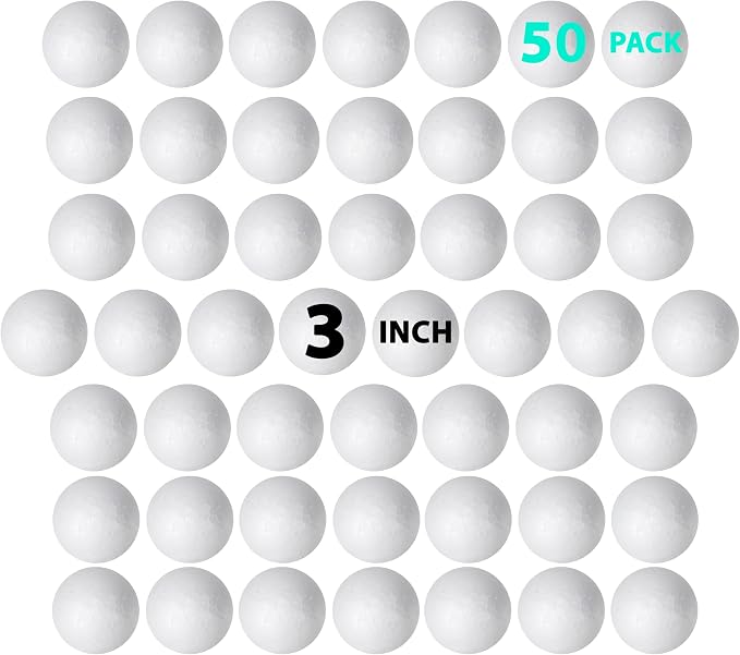 50 Pack 3'' inch Foam Balls - Image 2