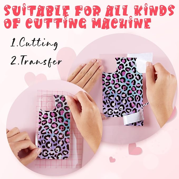 Tintnut Rainbow Leopard Permanent Vinyl 12x10in 10 Sheets Adhesive Vinyl | - Image 3