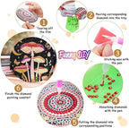 Zythron 8 Pack Diamond Art Coasters, Mushroom Diamond Painting Coasters Kits | - Image 3