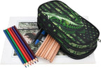 ANANGTEE Cute Green Glory Fish Pencil Case - Image 3
