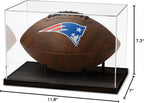 JupDec Football Display Case Full Size, Acrylic Clear Box - Image 8