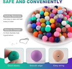 150Pcs 15mm Silicone Beads for Keychain Making and Bracelet Making, 30 Colors - Image 6