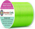 Mandala Crafts 13 Gauge Lime Green Anodized Aluminum Craft Wire, 60 FT | Colored by MandalaCrafts