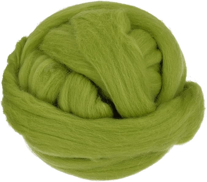 uxcell Needle Felting Wool, 8.5 Oz Nature Fibre Wool Yarn Roving by uxcell