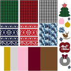 QuuCut Heat Transfer Vinyl Bundle: 12 Pack 12" x 10" Sheets, Pattern HTV by QuuCut