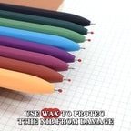 Piochoo Gel Pens, 8 Pack Fine Point Black Ink Smooth Writing Ink Pen, - Image 5