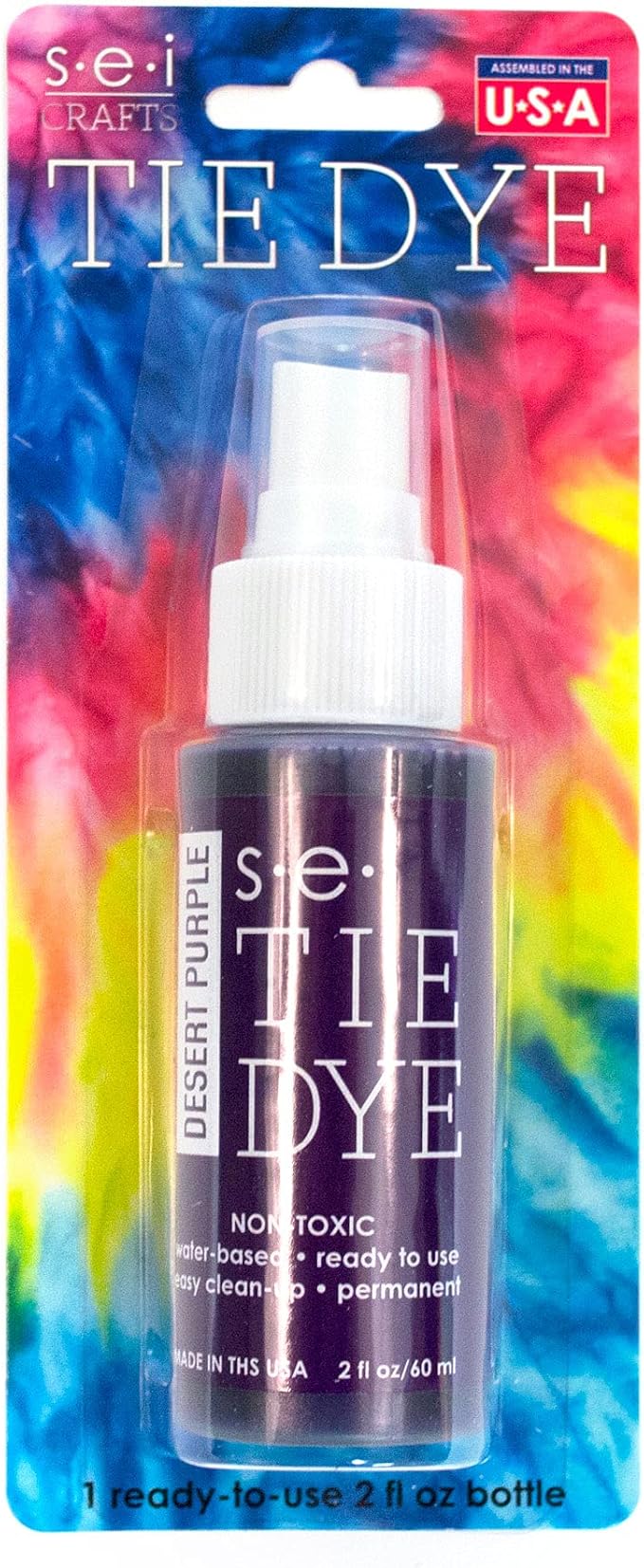 S·E·I S.E.I Desert Purple Tie Dye Spray Bottle, 2- Ounces, Fabric Spray Dye - Image 4