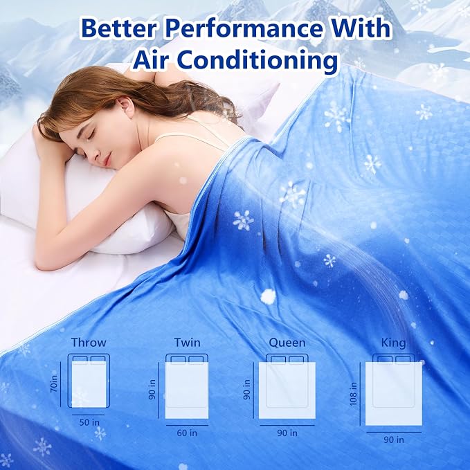 Topcee Cooling Blanket King Size- 90"x108" Summer Cooling Throw Blanket - Image 7