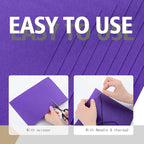 HaoFeiJH Purple Felt Fabric Sheets - Image 3
