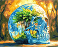 Paint by Numbers Kit for Adults, Fantasy Skull DIY Painting Kit, 16x20 Inch | by CytheronDIYKit