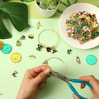SANNIX 110Pcs 55 Pairs St. Patrick's Day Charms St. Patrick's Shamrock Charms - Image 5
