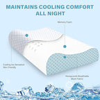 Cooling Pillows Queen Size Set of 2, Memory Foam Bed Pillows - Image 5