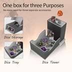 Dice Tower and Tray, Foldable Portable Dice Rolling Tower, Dice Roller Accessory - Image 2