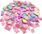 Magic Iridescent Pink Stained Glass Mosaic Tiles - Image 4