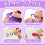1328 PCS Foam Letter Stickers, Foam Alphabet Number Shape Stickers, Self - Image 4