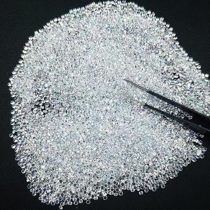 0.9-8mm 10-1000pcs CZ Zircon 5A Round Machine Cut White Cubic Zirconia Loose CZ - Image 4