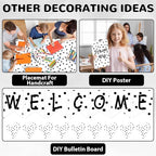 Qyeahkj Black Dot Bulletin Board Paper Roll Black Polka Dot Bulletin Board - Image 4