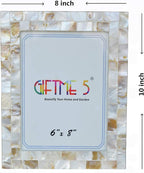 Mother of Pearl 6x8 Picture Frame White | Natural White Pearl, Wall Picture - Image 5