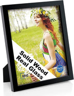 RPJC 11x14 inch Picture Frame Made of Solid Wood and High Definition Glass by RPJC