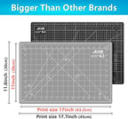 ArtAt Self Healing Cutting Mat: 12″x 18″ Black-Gray Eco-Craft Cutting Mat - Image 5