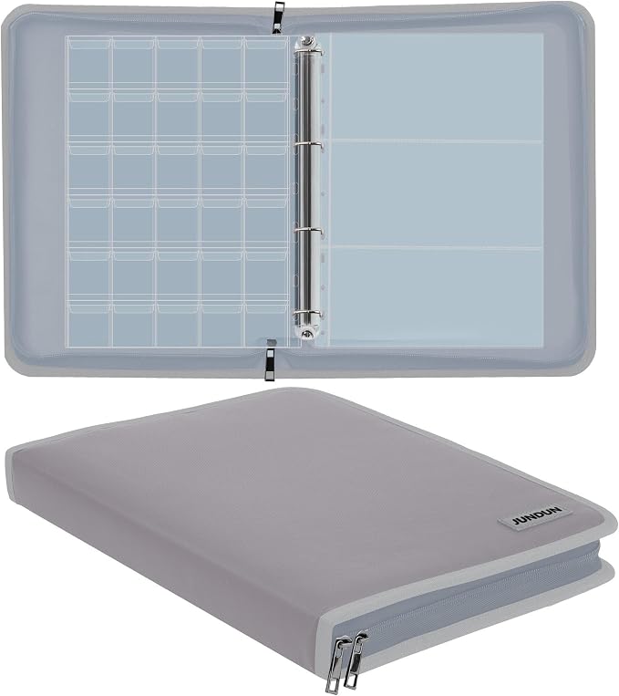 Coin Collection Book Holder for Collectors, 300 Pockets Fireproof Coins by JUNDUN