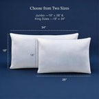 Blue Ridge Home Fashions Luxury Hotel Quality Cooling Pillows Queen Size Set of - Image 6